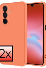 NoXx NoXx Samsung Galaxy A26 Hoesje Siliconen - Perzik - 2 PACK