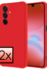 NoXx NoXx Samsung Galaxy A26 Hoesje Siliconen - Rood - 2 PACK