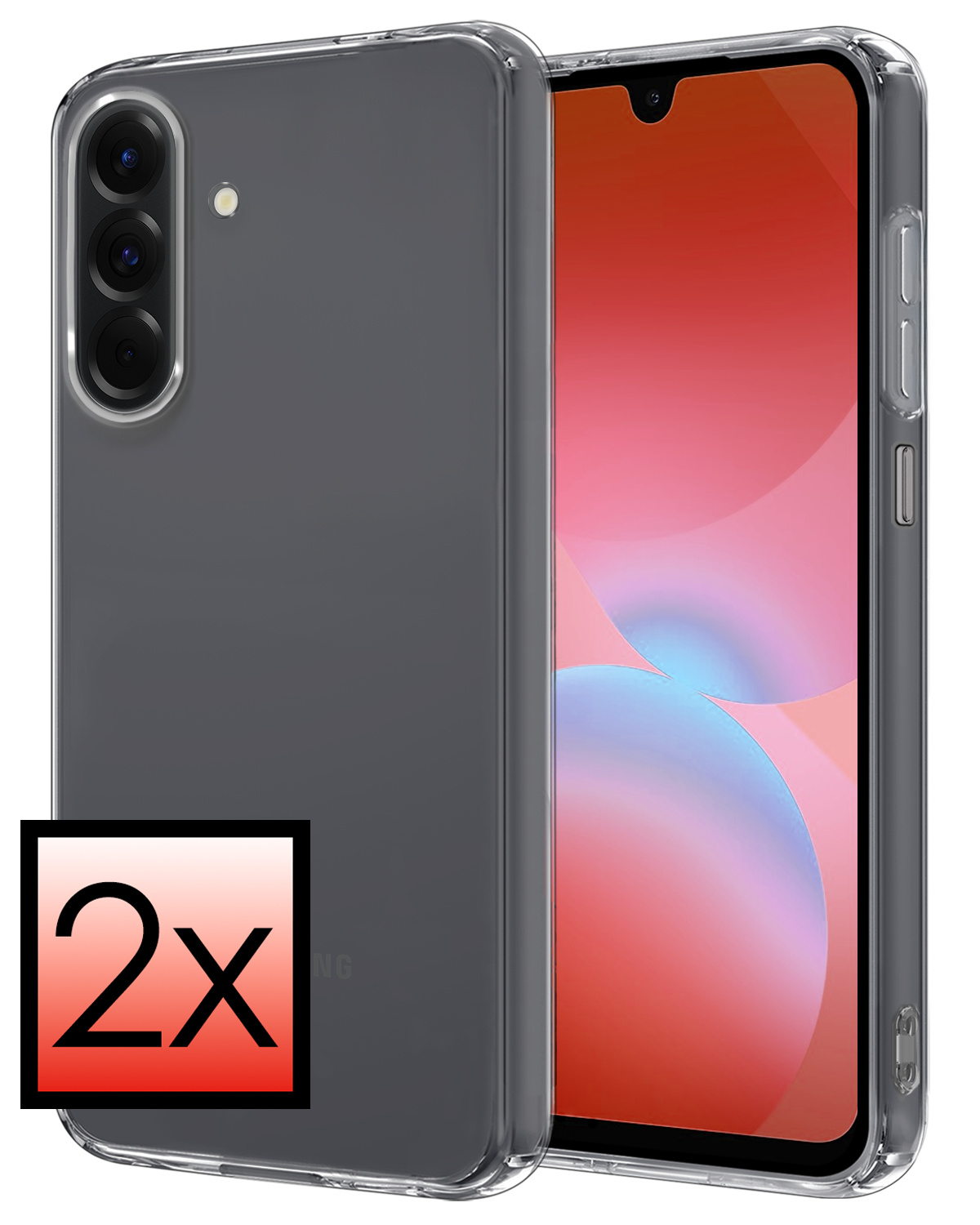 NoXx NoXx Samsung Galaxy A26 Hoesje Siliconen - Transparant - 2 PACK