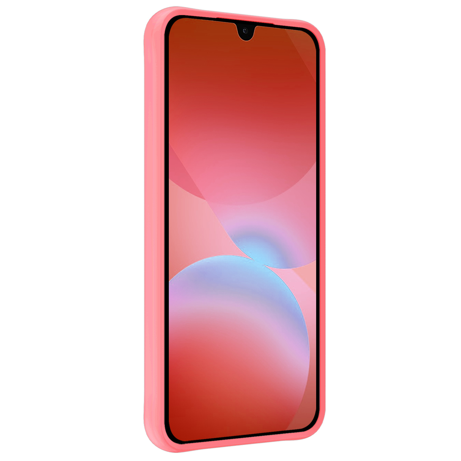NoXx NoXx Samsung Galaxy A26 Hoesje Siliconen Met Screenprotector - Perzik