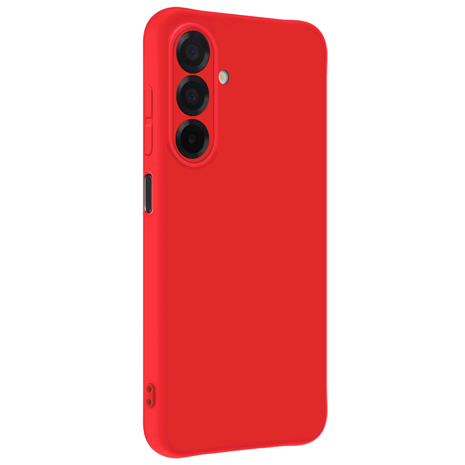 NoXx NoXx Samsung Galaxy A26 Hoesje Siliconen Met Screenprotector - Rood