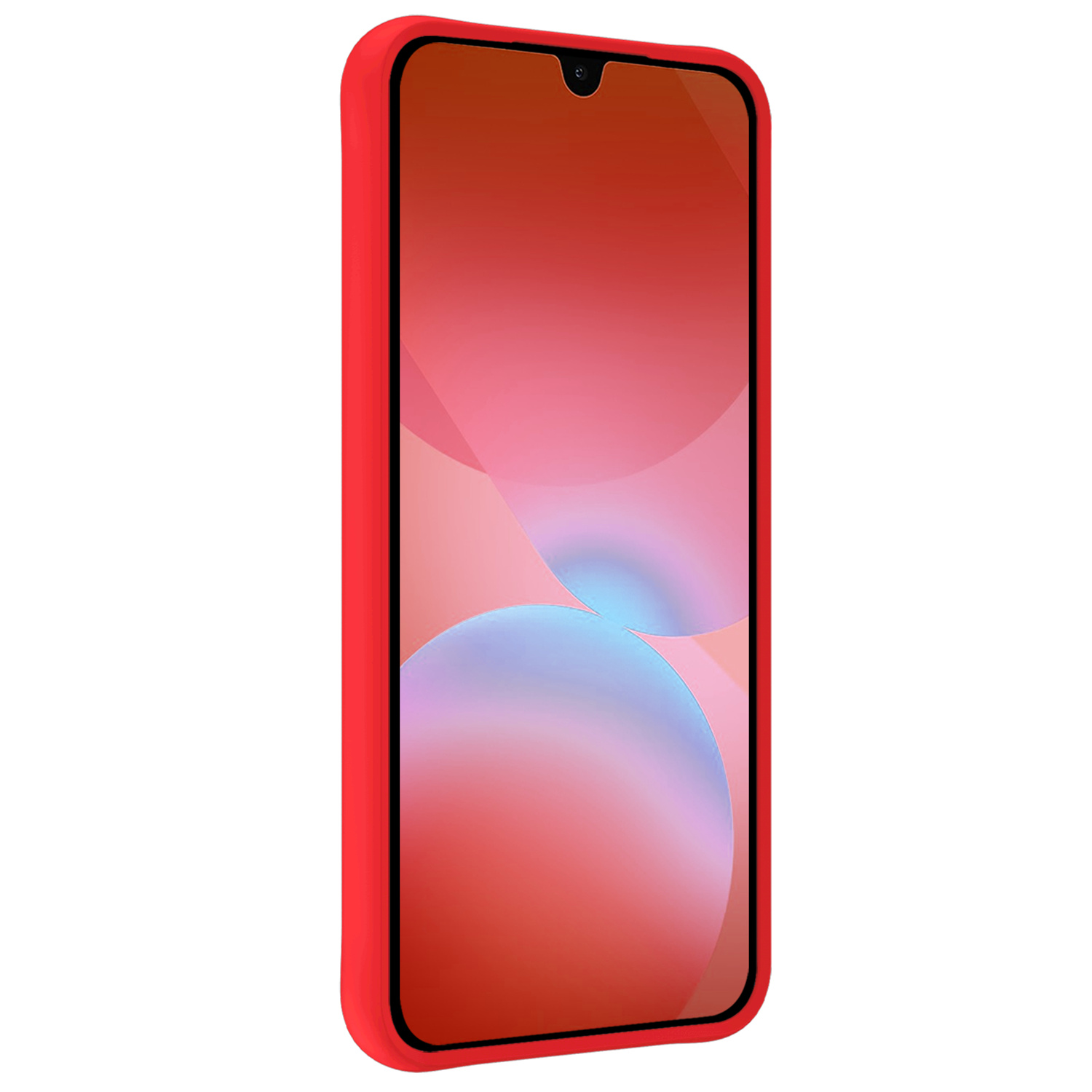 NoXx NoXx Samsung Galaxy A26 Hoesje Siliconen Met Screenprotector - Rood