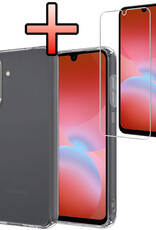 NoXx NoXx Samsung Galaxy A26 Hoesje Siliconen Met Screenprotector - Transparant