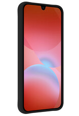NoXx NoXx Samsung Galaxy A26 Hoesje Siliconen Met Screenprotector - Zwart