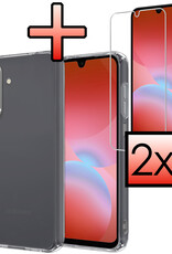 NoXx NoXx Samsung Galaxy A26 Hoesje Siliconen Met 2x Screenprotector - Transparant