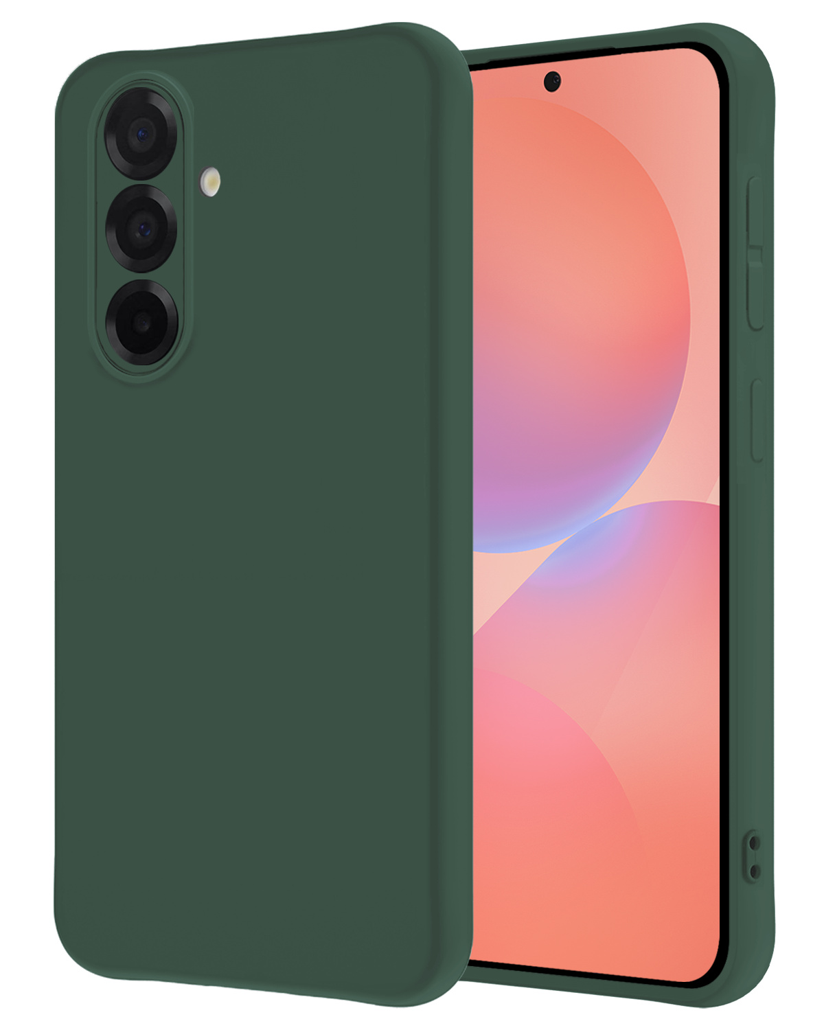 NoXx NoXx Samsung Galaxy A36 Hoesje Siliconen - Donkergroen