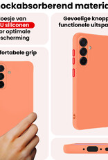 NoXx NoXx Samsung Galaxy A36 Hoesje Siliconen - Perzik