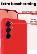 NoXx NoXx Samsung Galaxy A36 Hoesje Siliconen - Rood