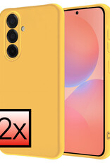 NoXx NoXx Samsung Galaxy A36 Hoesje Siliconen - Geel - 2 PACK