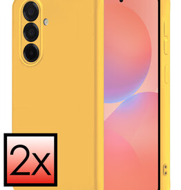 NoXx NoXx Samsung Galaxy A36 Hoesje Siliconen - Geel - 2 PACK