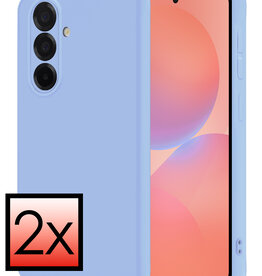 NoXx NoXx Samsung Galaxy A36 Hoesje Siliconen - Lichtblauw - 2 PACK