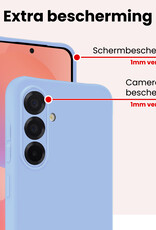 NoXx NoXx Samsung Galaxy A36 Hoesje Siliconen - Lichtblauw - 2 PACK