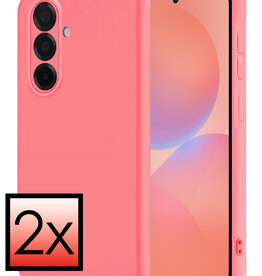 NoXx NoXx Samsung Galaxy A36 Hoesje Siliconen - Lichtroze - 2 PACK