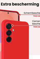 NoXx NoXx Samsung Galaxy A36 Hoesje Siliconen - Rood - 2 PACK