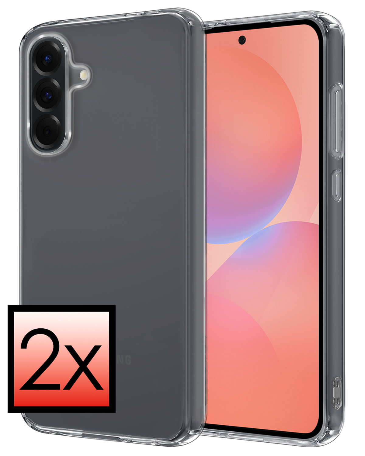 NoXx NoXx Samsung Galaxy A36 Hoesje Siliconen - Transparant - 2 PACK