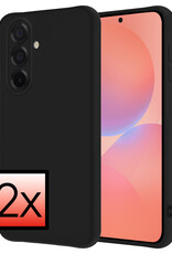 NoXx NoXx Samsung Galaxy A36 Hoesje Siliconen - Zwart - 2 PACK