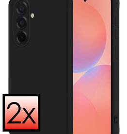 NoXx NoXx Samsung Galaxy A36 Hoesje Siliconen - Zwart - 2 PACK