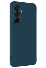 NoXx NoXx Samsung Galaxy A36 Hoesje Siliconen Met Screenprotector - Donkerblauw