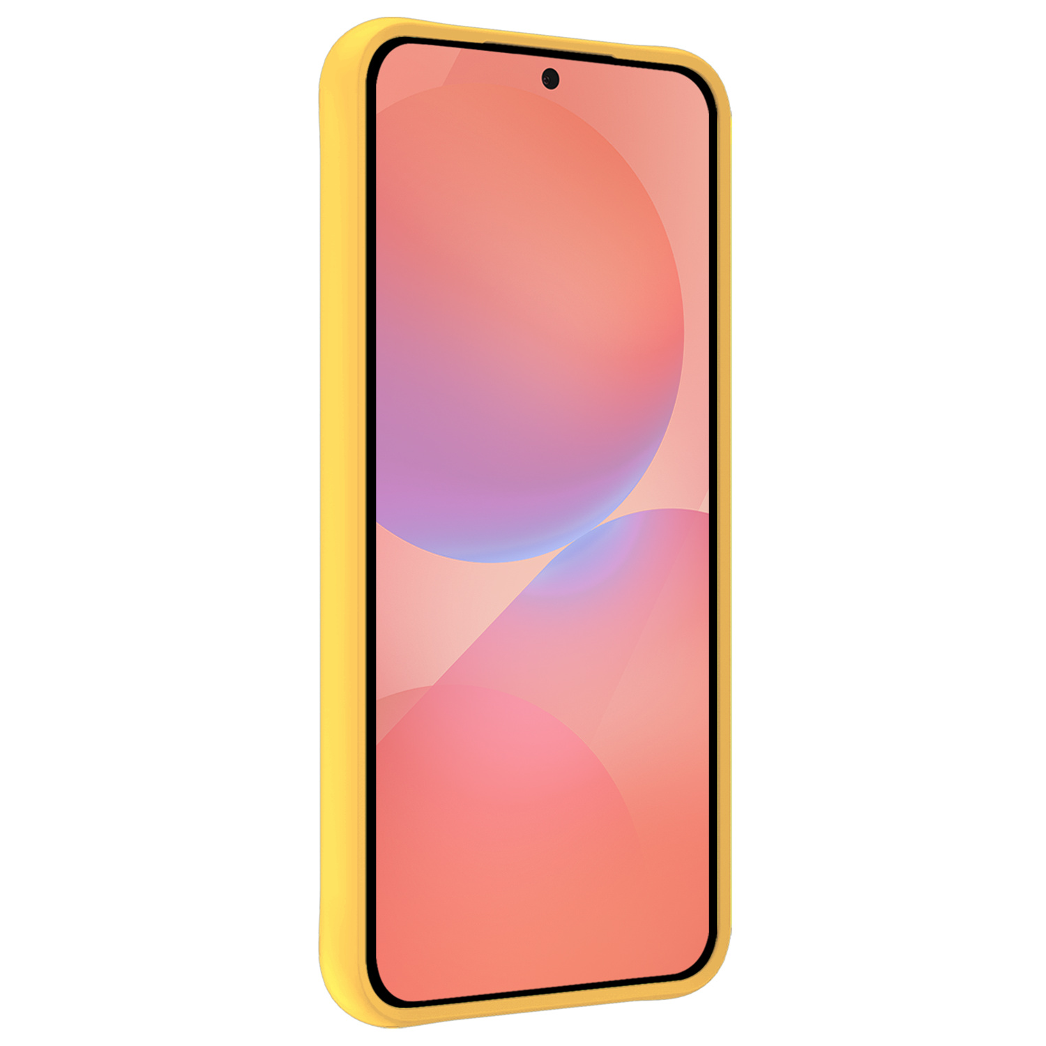 NoXx NoXx Samsung Galaxy A36 Hoesje Siliconen Met Screenprotector - Geel