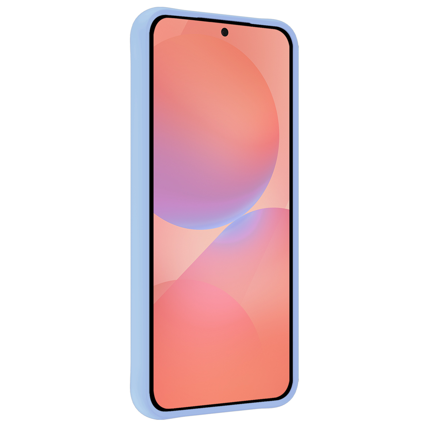 NoXx NoXx Samsung Galaxy A36 Hoesje Siliconen Met Screenprotector - Lichtblauw