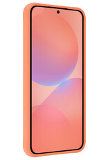 NoXx NoXx Samsung Galaxy A36 Hoesje Siliconen Met Screenprotector - Perzik