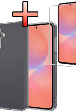 NoXx NoXx Samsung Galaxy A36 Hoesje Siliconen Met Screenprotector - Transparant