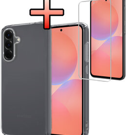 NoXx NoXx Samsung Galaxy A36 Hoesje Siliconen Met Screenprotector - Transparant