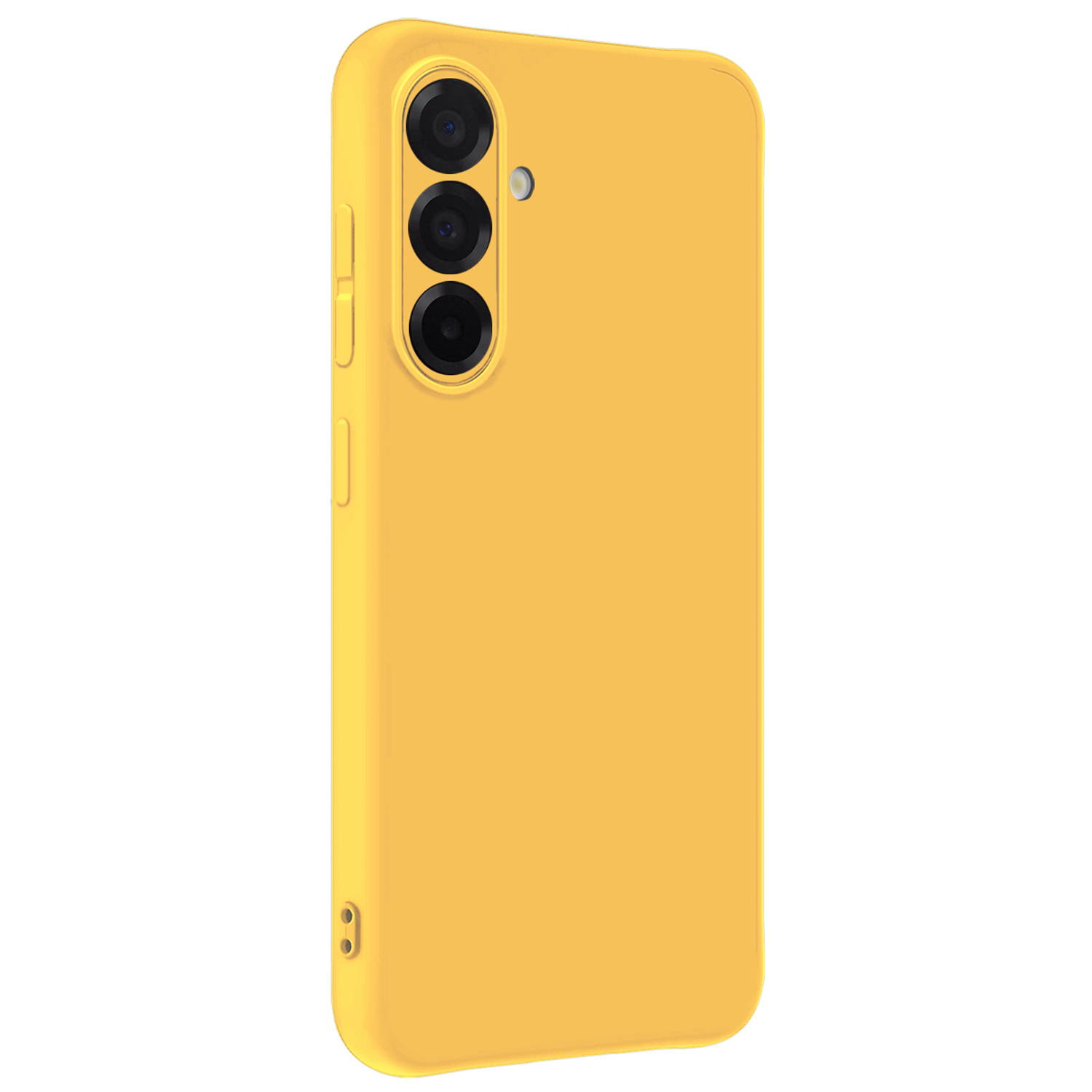 NoXx NoXx Samsung Galaxy A36 Hoesje Siliconen Met 2x Screenprotector - Geel