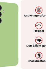 NoXx NoXx Samsung Galaxy A36 Hoesje Siliconen Met 2x Screenprotector - Groen