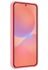 NoXx NoXx Samsung Galaxy A36 Hoesje Siliconen Met 2x Screenprotector - Lichtroze