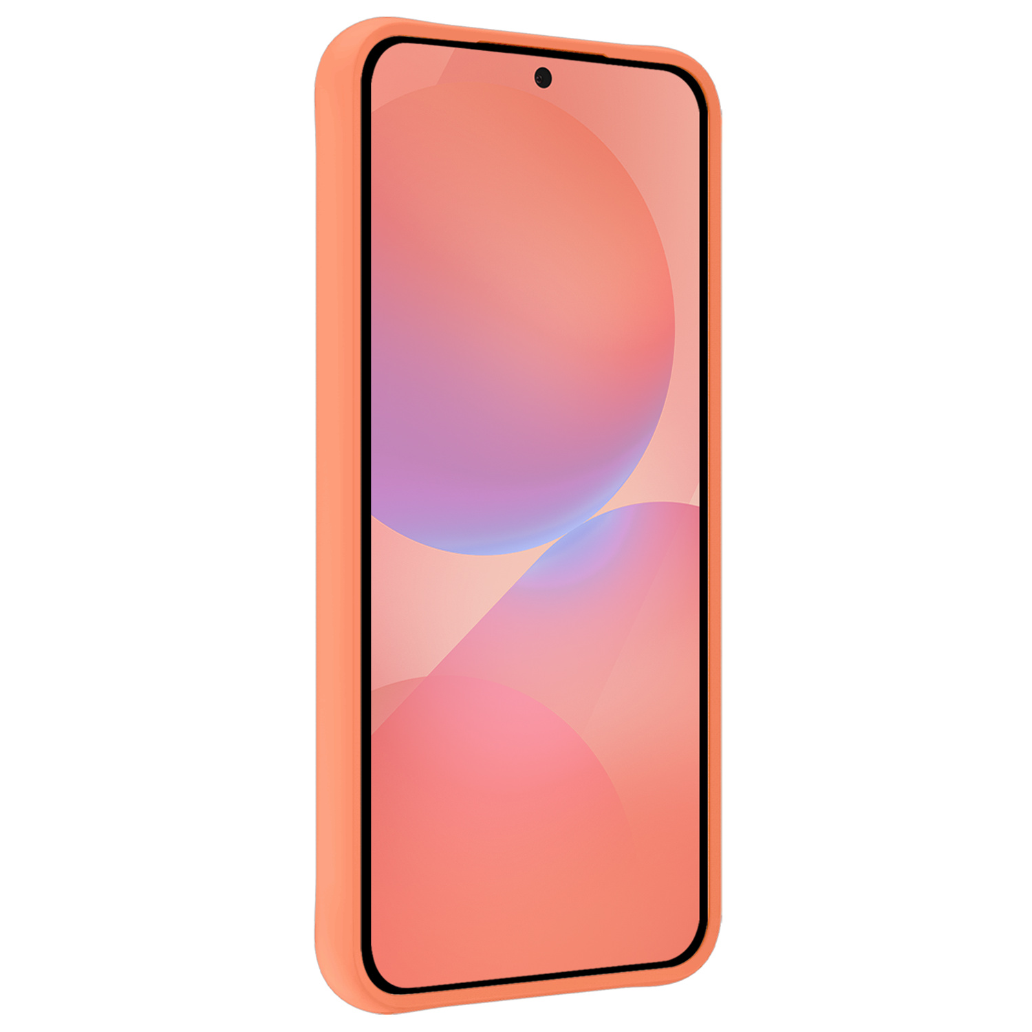 NoXx NoXx Samsung Galaxy A36 Hoesje Siliconen Met 2x Screenprotector - Perzik