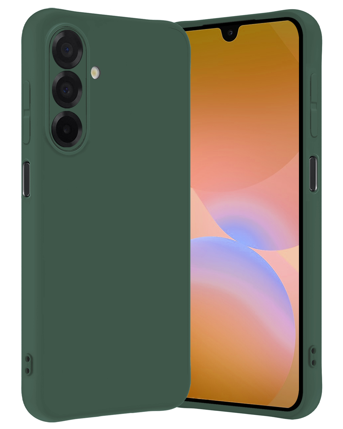 Nomfy Nomfy Samsung Galaxy A26 Hoesje Siliconen - Donkergroen