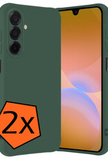 Nomfy Nomfy Samsung Galaxy A26 Hoesje Siliconen - Donkergroen - 2 PACK