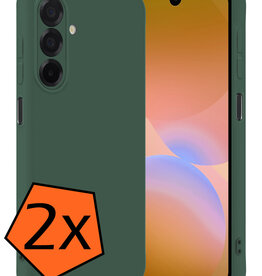 Nomfy Nomfy Samsung Galaxy A26 Hoesje Siliconen - Donkergroen - 2 PACK