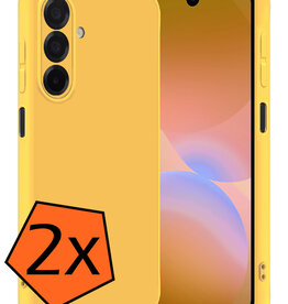 Nomfy Nomfy Samsung Galaxy A26 Hoesje Siliconen - Geel - 2 PACK