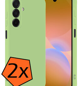 Nomfy Nomfy Samsung Galaxy A26 Hoesje Siliconen - Groen - 2 PACK