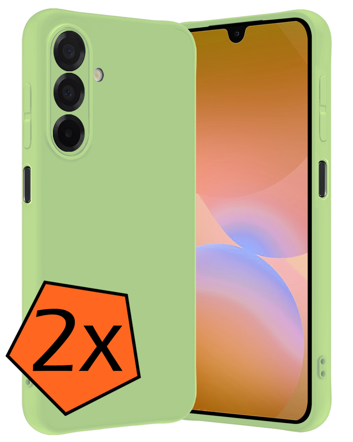 Nomfy Nomfy Samsung Galaxy A26 Hoesje Siliconen - Groen - 2 PACK