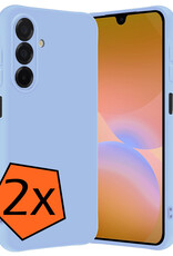 Nomfy Nomfy Samsung Galaxy A26 Hoesje Siliconen - Lichtblauw - 2 PACK