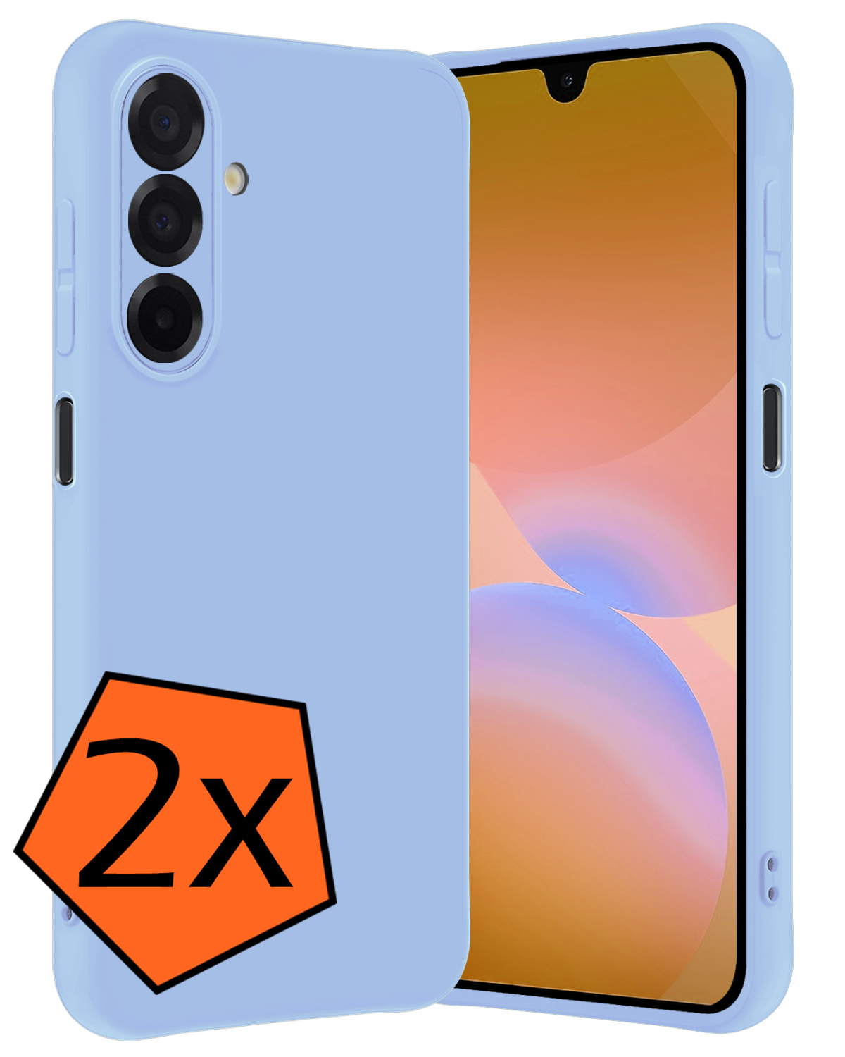 Nomfy Nomfy Samsung Galaxy A26 Hoesje Siliconen - Lichtblauw - 2 PACK