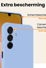 Nomfy Nomfy Samsung Galaxy A26 Hoesje Siliconen - Lichtblauw - 2 PACK