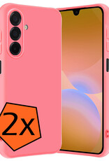 Nomfy Nomfy Samsung Galaxy A26 Hoesje Siliconen - Lichtroze - 2 PACK