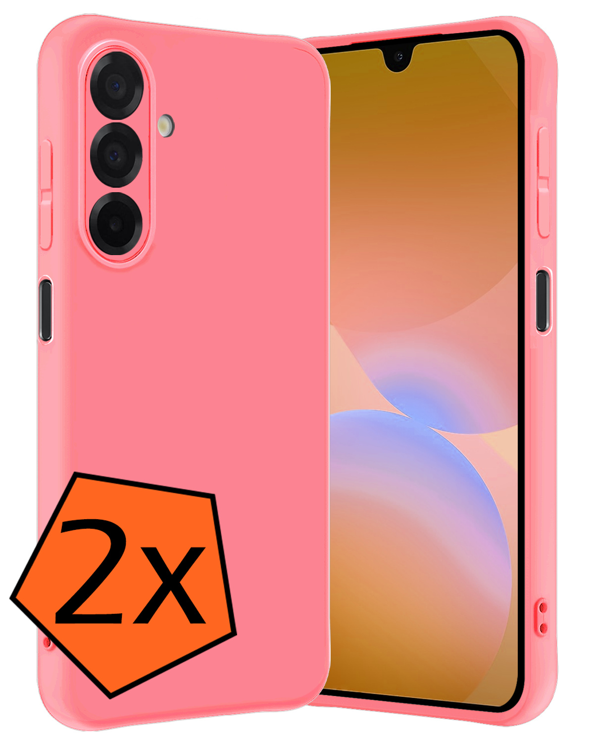 Nomfy Nomfy Samsung Galaxy A26 Hoesje Siliconen - Lichtroze - 2 PACK