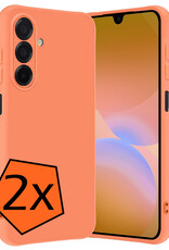 Nomfy Nomfy Samsung Galaxy A26 Hoesje Siliconen - Perzik - 2 PACK