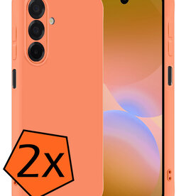 Nomfy Nomfy Samsung Galaxy A26 Hoesje Siliconen - Perzik - 2 PACK