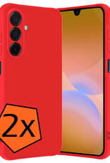 Nomfy Nomfy Samsung Galaxy A26 Hoesje Siliconen - Rood - 2 PACK