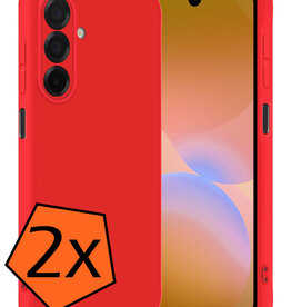 Nomfy Nomfy Samsung Galaxy A26 Hoesje Siliconen - Rood - 2 PACK