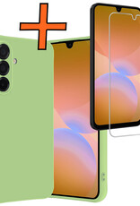 Nomfy Nomfy Samsung Galaxy A26 Hoesje Siliconen Met Screenprotector - Groen