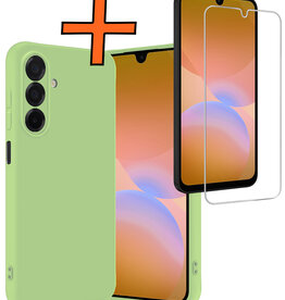 Nomfy Nomfy Samsung Galaxy A26 Hoesje Siliconen Met Screenprotector - Groen