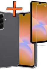 Nomfy Nomfy Samsung Galaxy A26 Hoesje Siliconen Met Screenprotector - Transparant