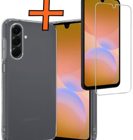 Nomfy Nomfy Samsung Galaxy A26 Hoesje Siliconen Met Screenprotector - Transparant